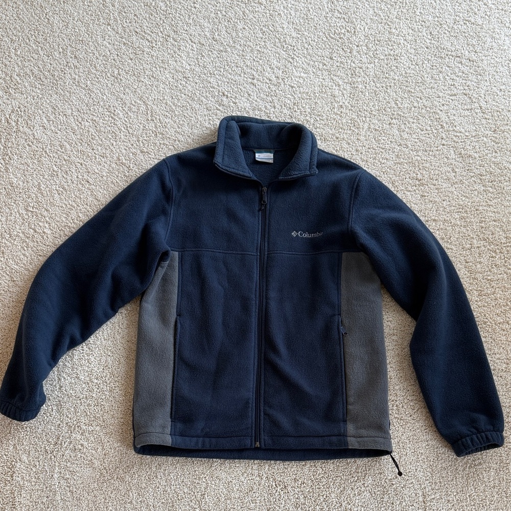 Columbia Two-tone Blue and Gray Fleece Jacket